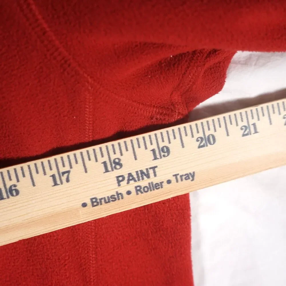 Patagonia Fleece Quarter Zip Red Medium
